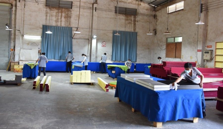 Guangzhou Wuyang Yiguan Acoustic Materials Co., Ltd. üretici üretim hattı