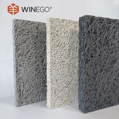 Natural / Painting Color Acoustic Wood Wool Panels Long Lasting Soundproofing