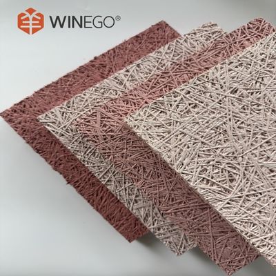 Natural / Painting Color Acoustic Wood Wool Panels Long Lasting Soundproofing