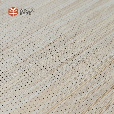 Eco Friendly Micro Perforated Sound Panels with Veneer for Home and Commercial Use