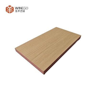 Eco Friendly Micro Perforated Sound Panels with Veneer for Home and Commercial Use