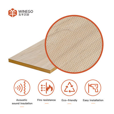 Mikro Perforasyonlu MDF Panelleri Ses emici ve Dekoratif Duvar Panelleri