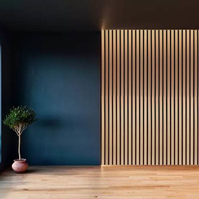 Gürültü Kontrolü Duvarlar ve Tavanlar için Akustik Ahşap Çubuk Panelleri 600x2400mm