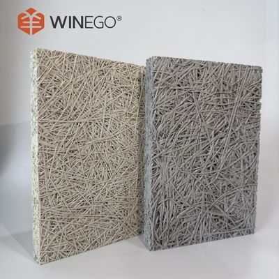 Natural / Painting Color Acoustic Wood Wool Panels Long Lasting Soundproofing