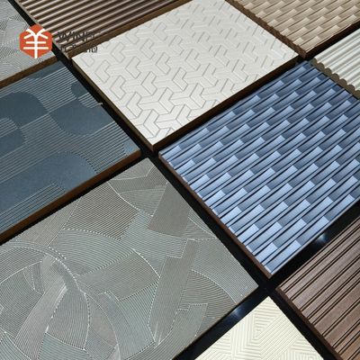 İç duvar kaplamaları için dekoratif embossed veneer panelleri 2400mm